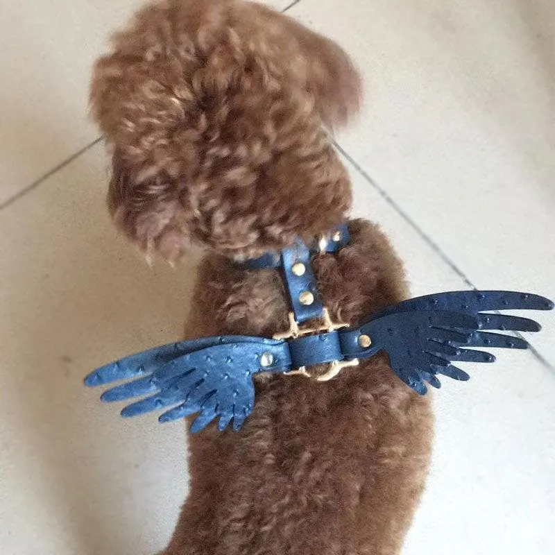 [Free Shipping] 6 Colors Angel Wings Pet Harness Choker SP14320