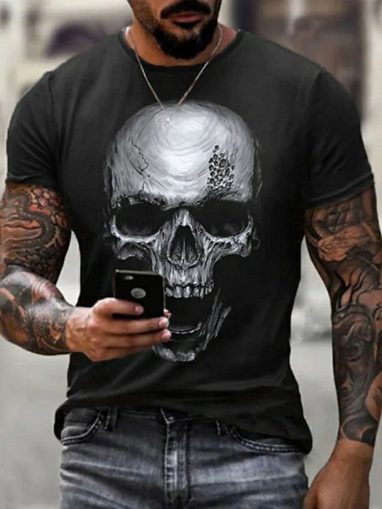 Men's Skull Short Sleeve T-shirt