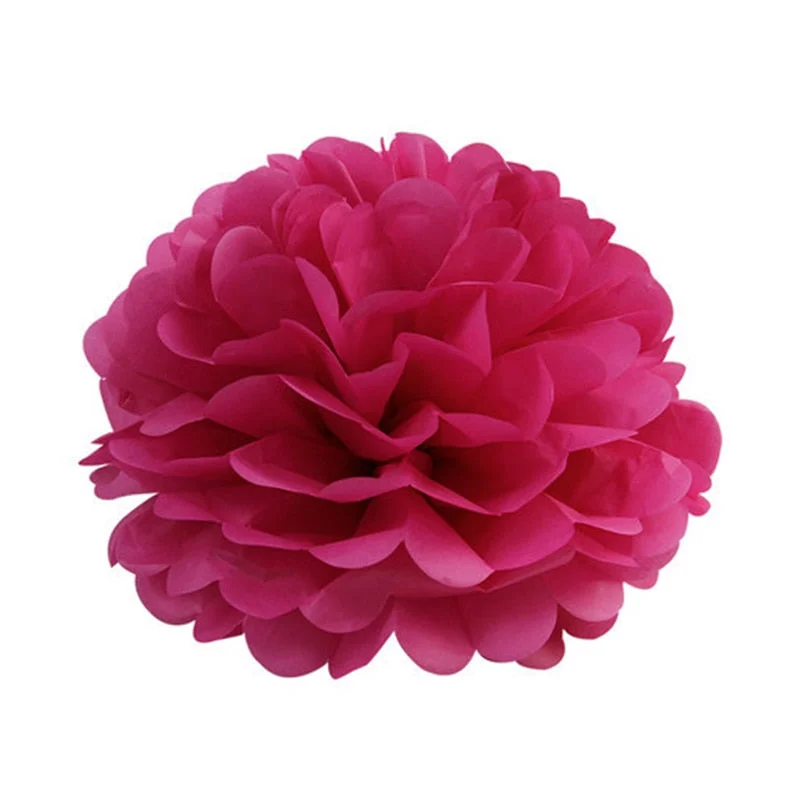 5pcs Tissue Paper Pompoms Wedding Decorative Paper Flowers Ball Baby Shower Birthday Party Decoration paper pom poms