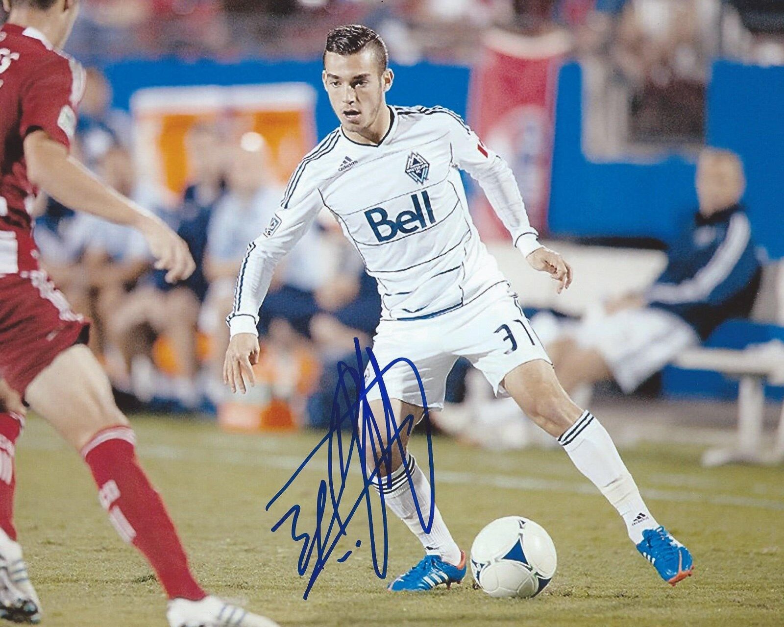 Russell Teibert Signed 8×10 Photo Poster painting Vancouver Whitecaps FC Autographed COA B