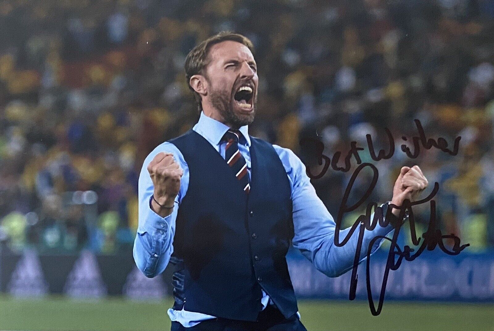 Gareth Southgate Genuine Hand Signed England 6X4 Photo Poster painting 2