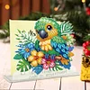 Acrylic Parrot Diamond Painting Napkin Rack Decor for Home Office Decor