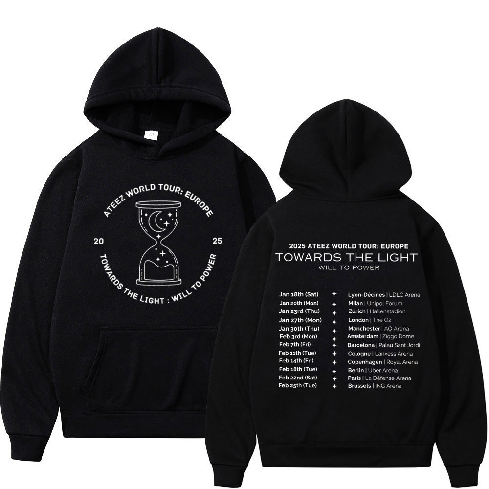 2025 Ateez Towards The Light: Will to Power World Tour Graphic Hoodie 