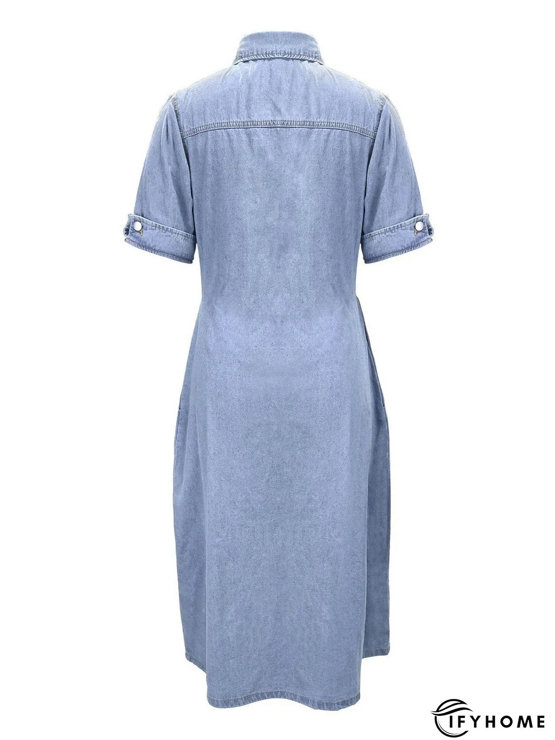 V-Neck Denim Dress | IFYHOME