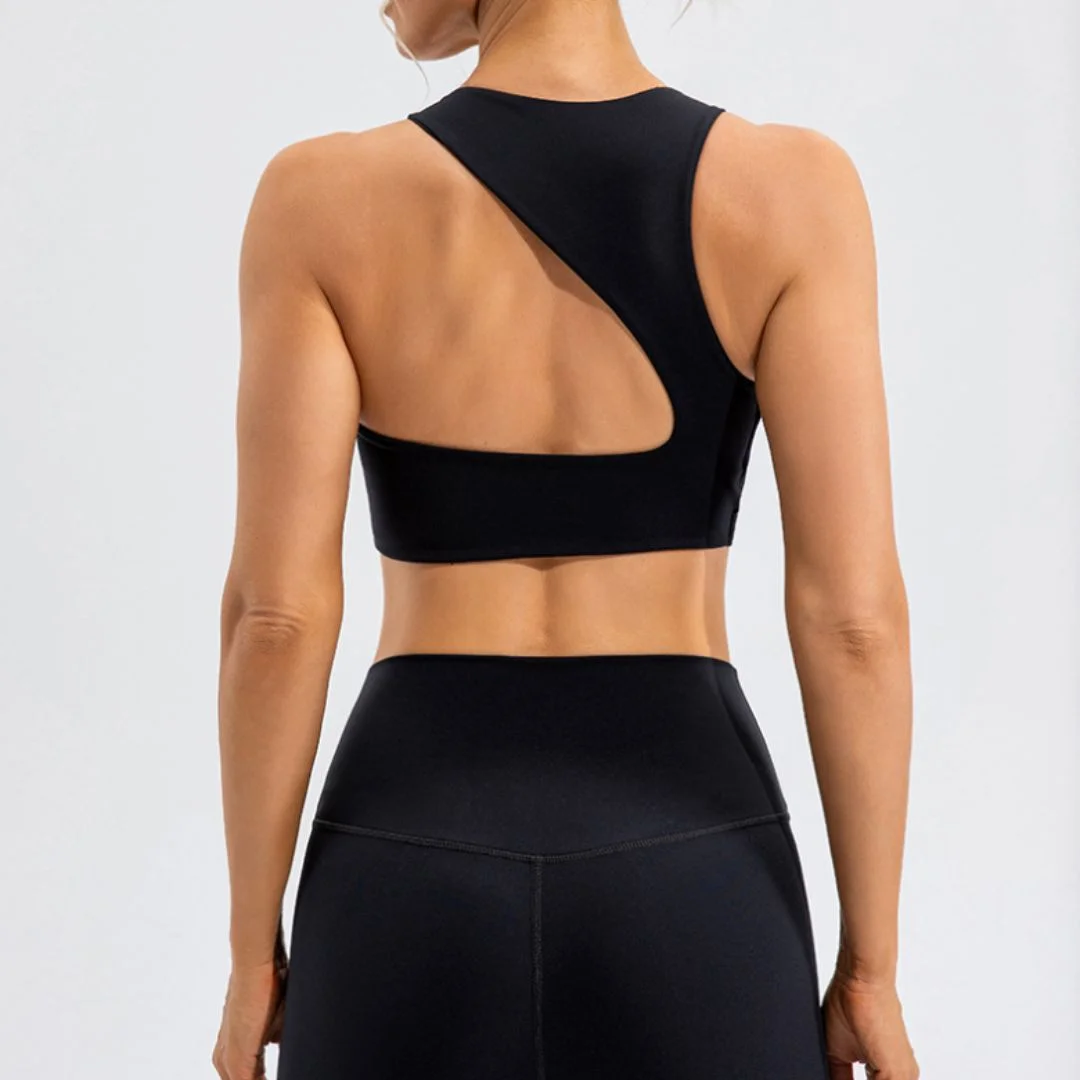 Irregular design yoga sports 2-piece suit