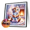 Diamond Painting-DIY Full Round Drill Tiger And Bear Toy