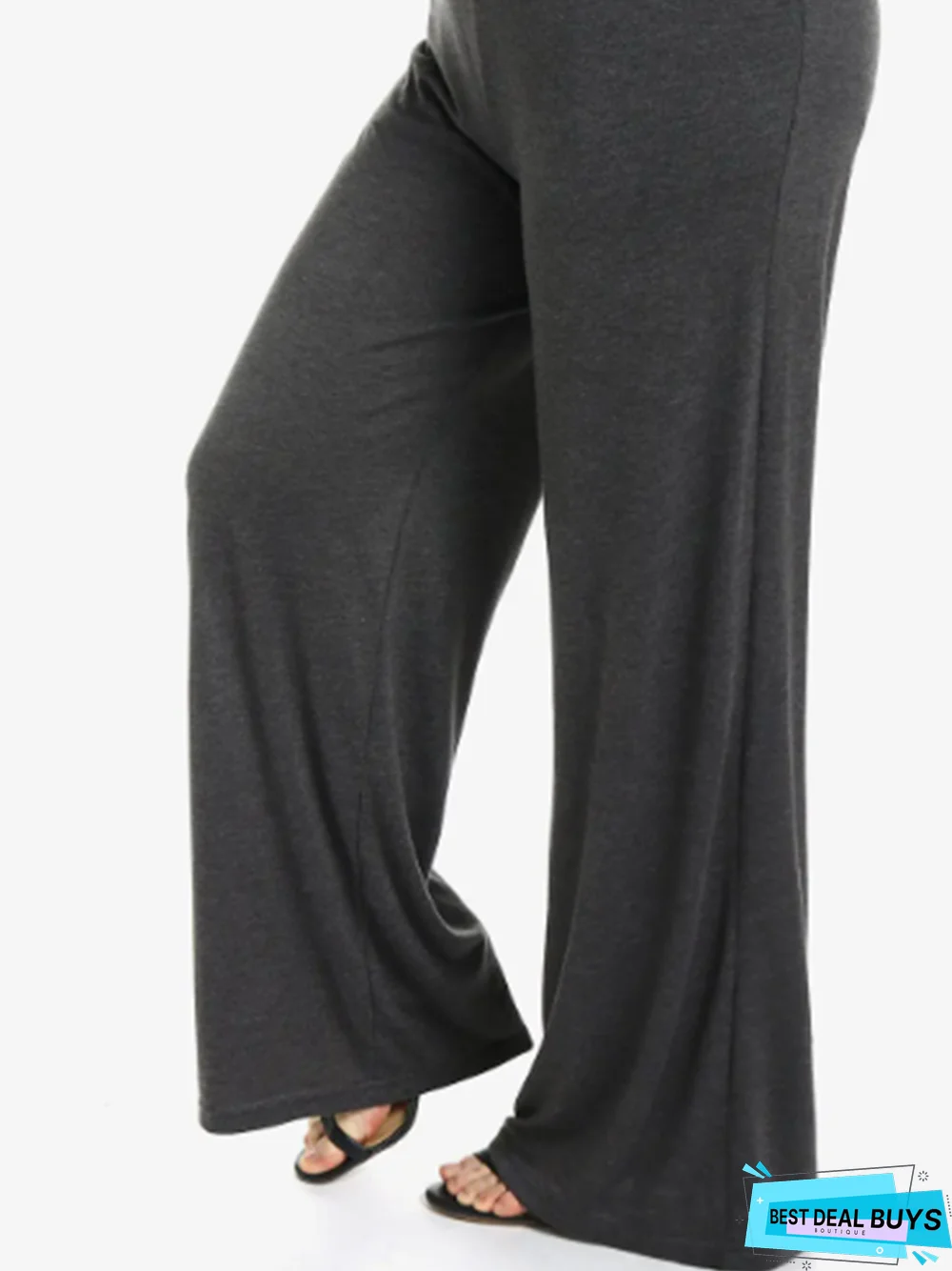 Plus Size Casual Plain Loose Sweatpants