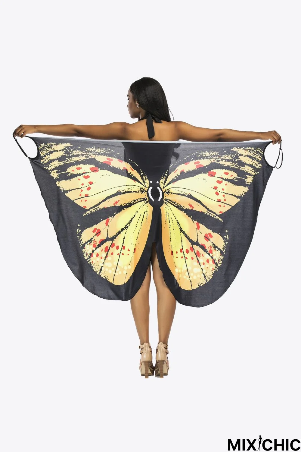 Butterfly Spaghetti Strap Cover Up