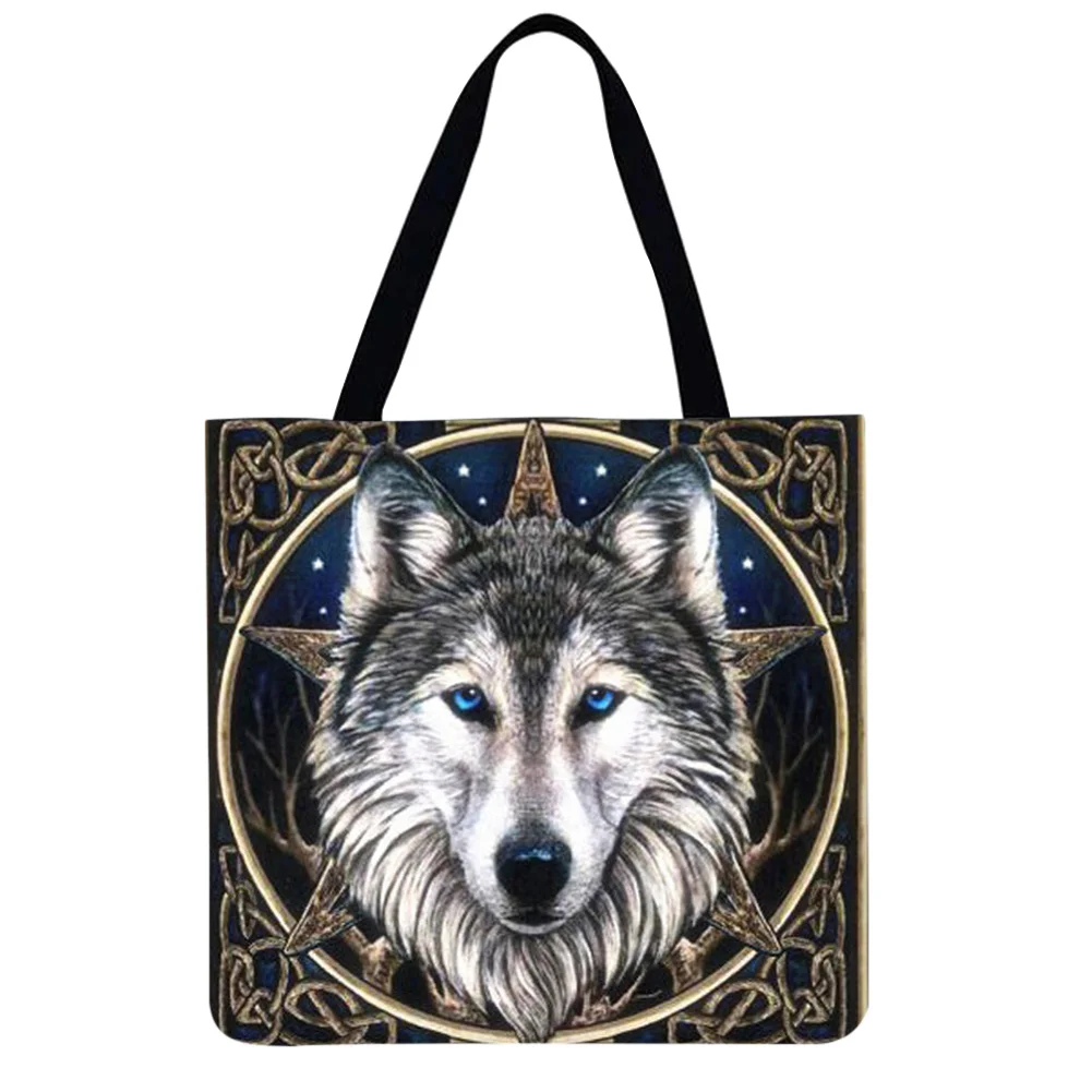 Linen Tote Bag - Wolf