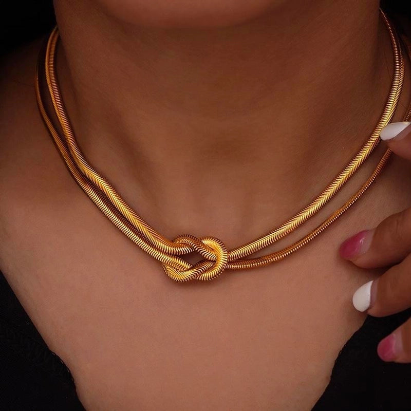 Vintage Style Minimalist Geometric 304 Stainless Steel Jewelry Set