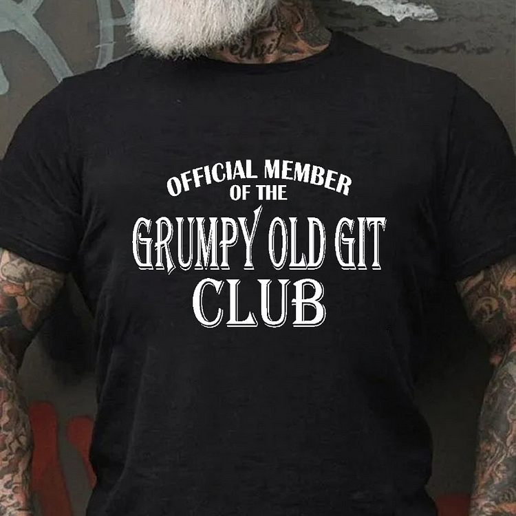 OFFICIAL MEMBER OF THE GRUMPY OLD GIT CLUB T-shirt socialshop