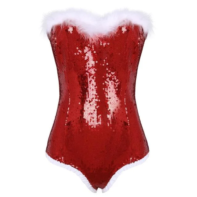 Sexy Santa Strapless Lingerie-Mayoulove