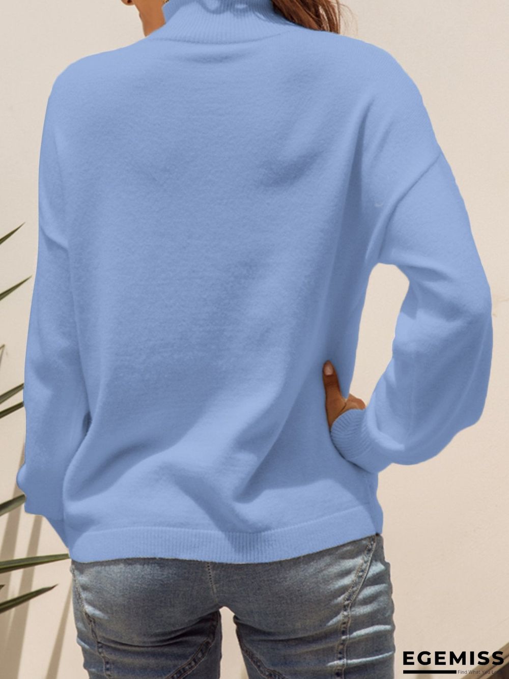 Casual Long Sleeve Shift Sweater | EGEMISS