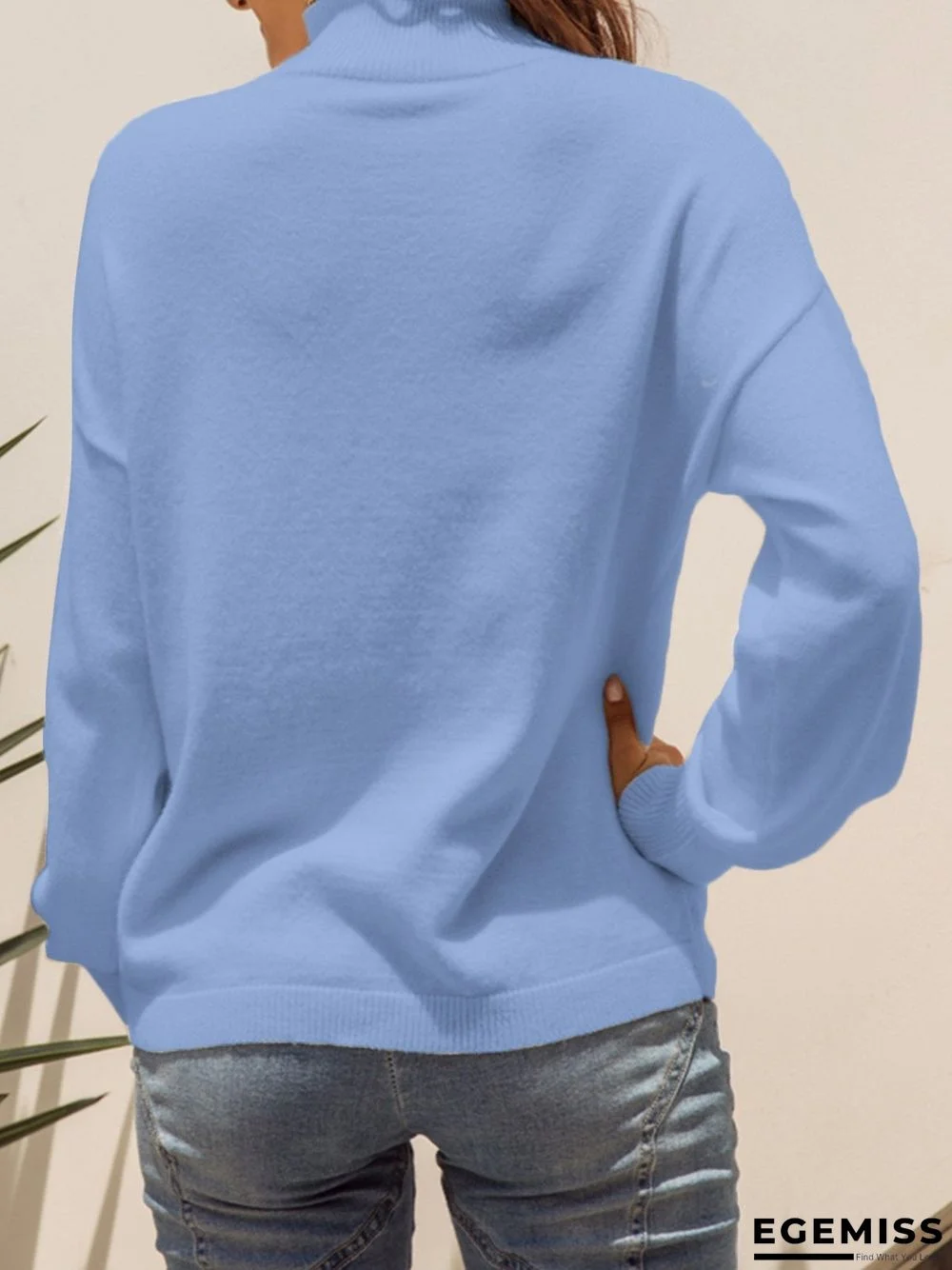 Casual Long Sleeve Shift Sweater | EGEMISS