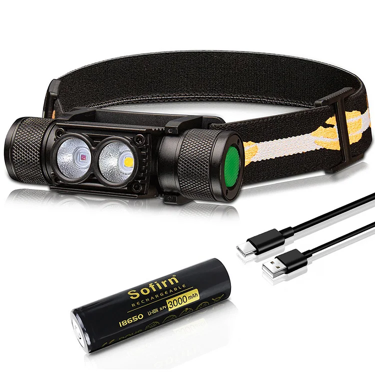 Ship From USA】H25LR(D25LR) Rechargeable Headlamp