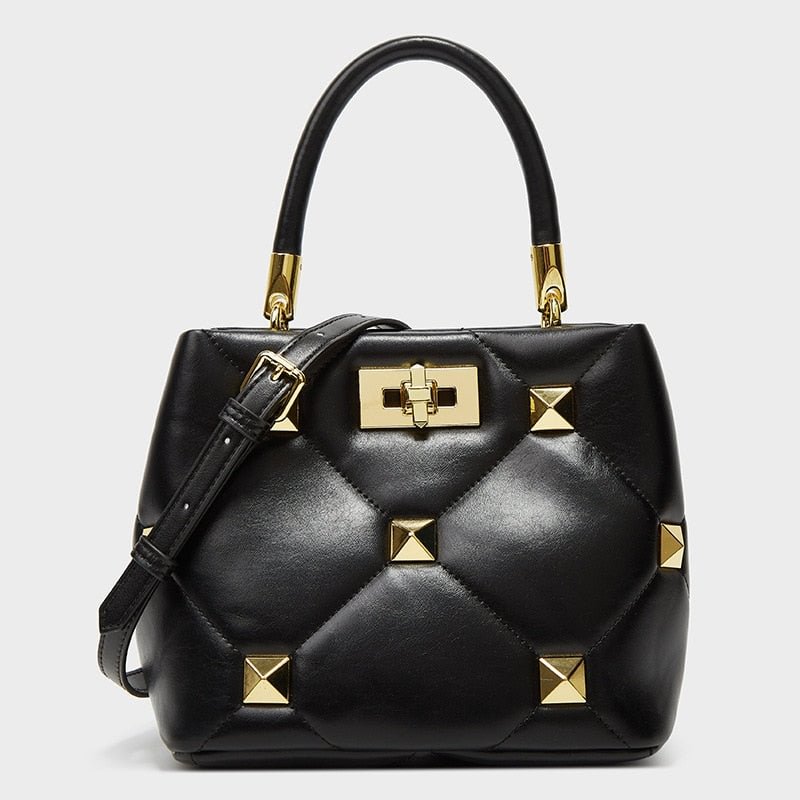 luxury designer purses and handbags for women famous brand rivet Messenger shoulder bags Bucket top handle bags Women's tote bag