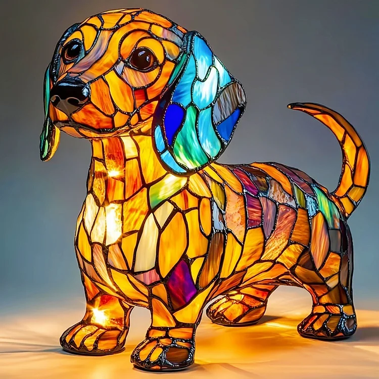 🔥Hot selling🐶magical colorful dog lamp art night lights