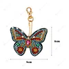DIY Diamond Painting Keychain-Partial Crystal Rhinestones 6pcs/set Beautiful Butterfly