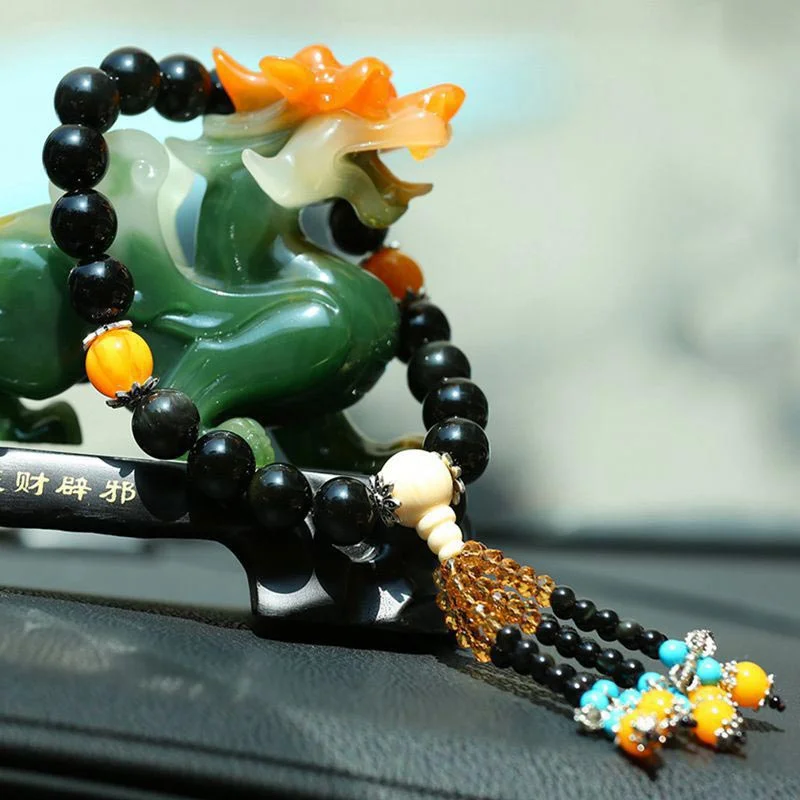 Dragon Vein Agate Balance Bracelet Car Decoration
