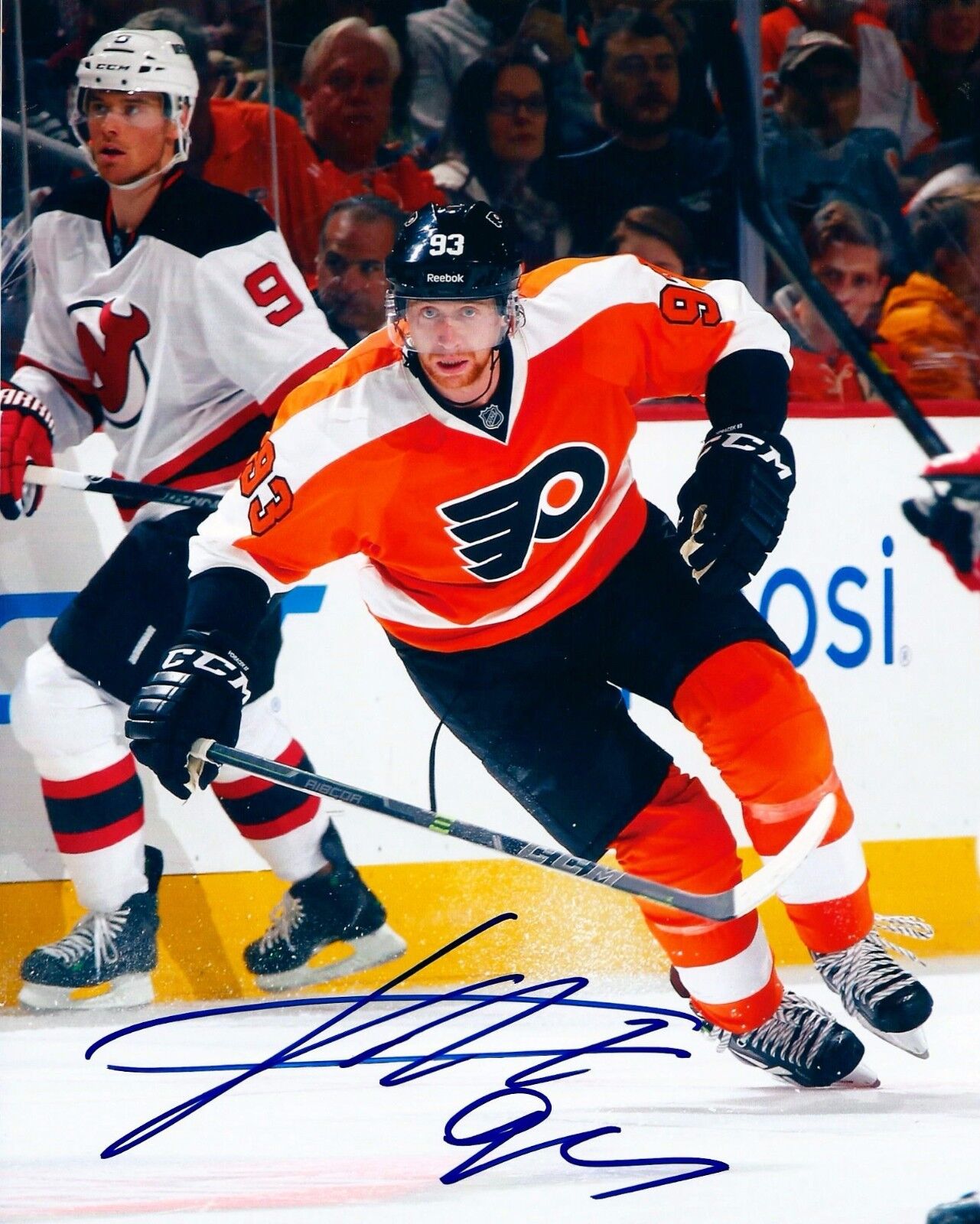 Autographed 8x10 Jakub Vorá?ek Philadelphia Flyers Photo Poster painting - w/COA