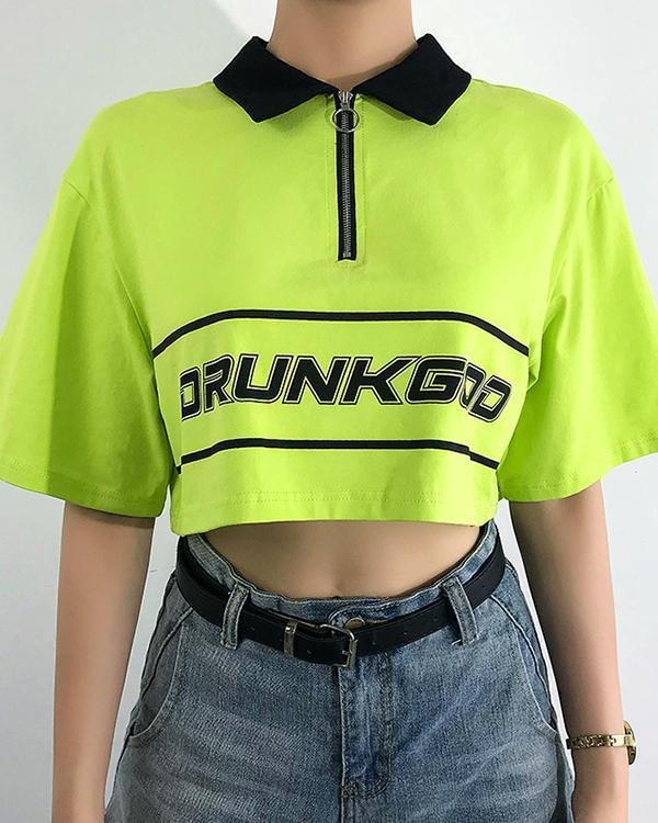 Fashion Casual Printed Short Sleeve T-Shirt Top