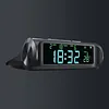 Solar/USB Car Dashboard Clock with Time/Date/Temperature Display Vehicle Electronic Clock for Car Truck Office Home and Outdoor Camping