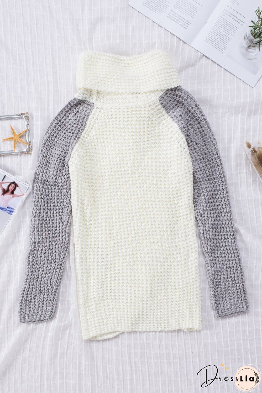 Hem Wrap Pullover Sweater
