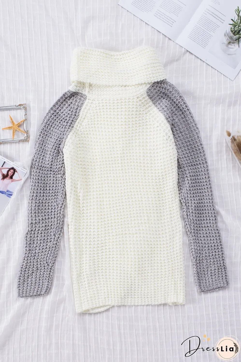 Hem Wrap Pullover Sweater