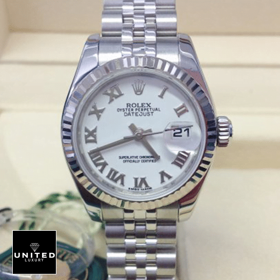 Rolex Datejust 179174 White Dial Romen Numerial Replica