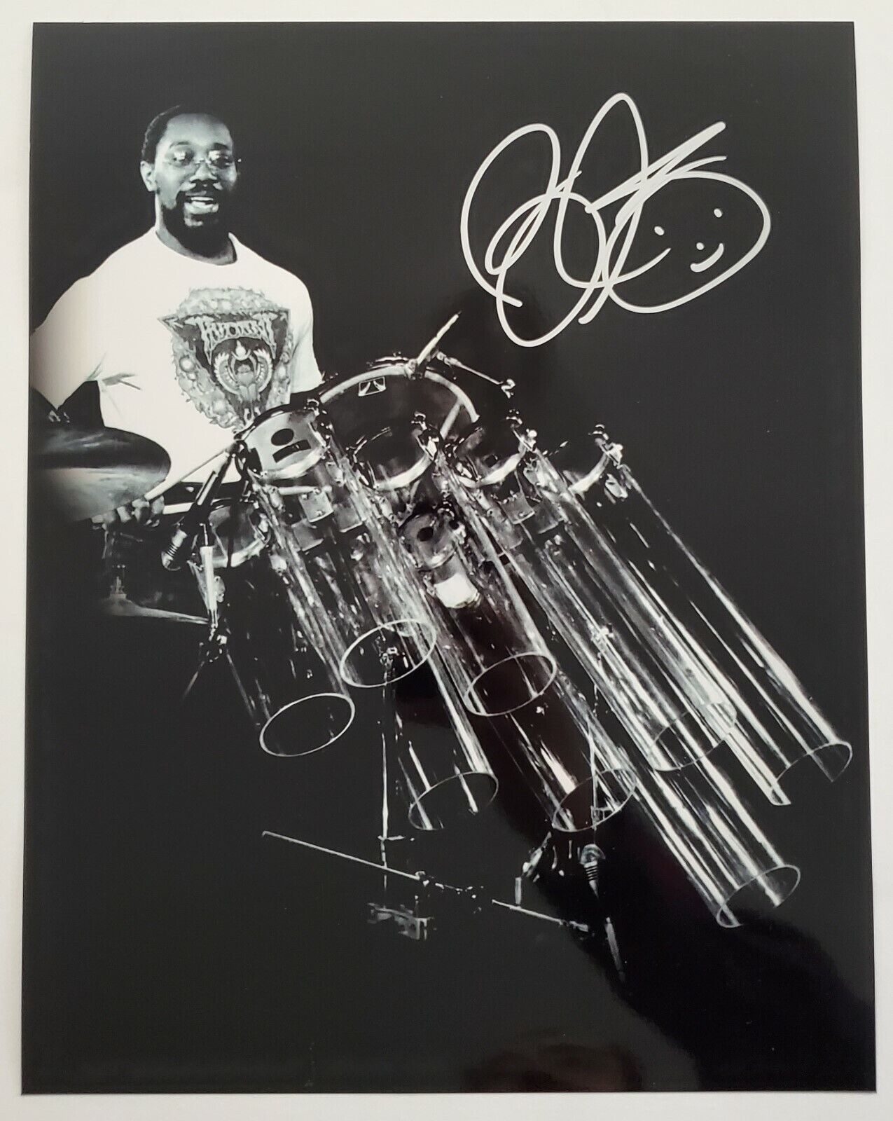 Billy Cobham Signed 11x14 Metallic Photo Poster painting Miles Davis Drummer Drum LEGEND RAD