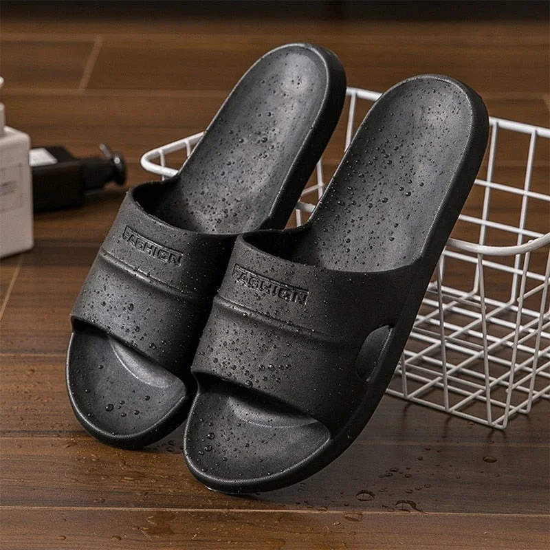 EVA Home Slippers Women Summer Anti-slip Wear-resistant Bottom Slippers Indoor Couples Bathroom Floor Shoes Sandals Women 2021