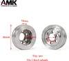 AMK 4Pcs Stainless Steel 1.9 Beadlock Wheels Rims Hub for 1/10 RC Crawler Axial SCX10 TRX4 TXR6 MST CFX 86100 YK4102 GEN8 TF2