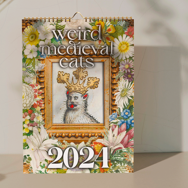 🐱Weird Medieval Cats Calendar 2024📅 - tree - Codlins