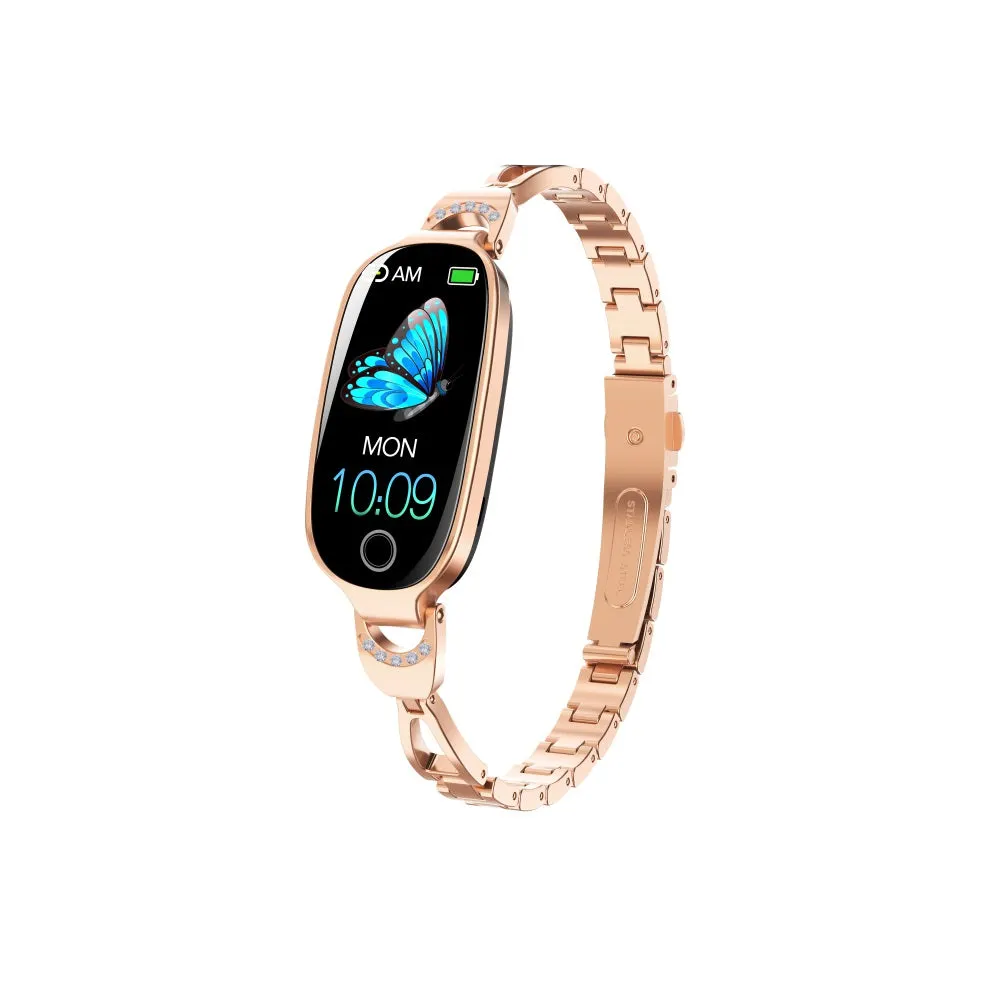 Blood Pressure Blood oxygen Monitoring Bluetooth Talk Play Music Health Waterproof Smartwatch