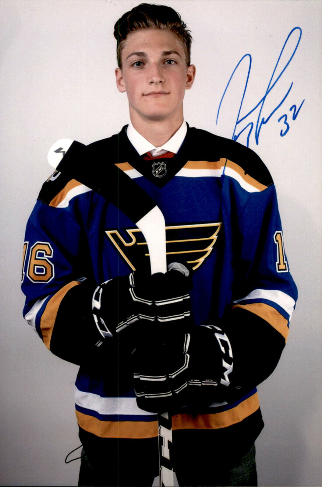 Tage Thompson SIGNED 4x6 Photo Poster painting ST LOUIS BLUES / BUFFALO SABRES #2