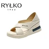 RYLKO&reg; 2025 Sk&oacute;rzane sandały damskie wyprodukowane w Polsce