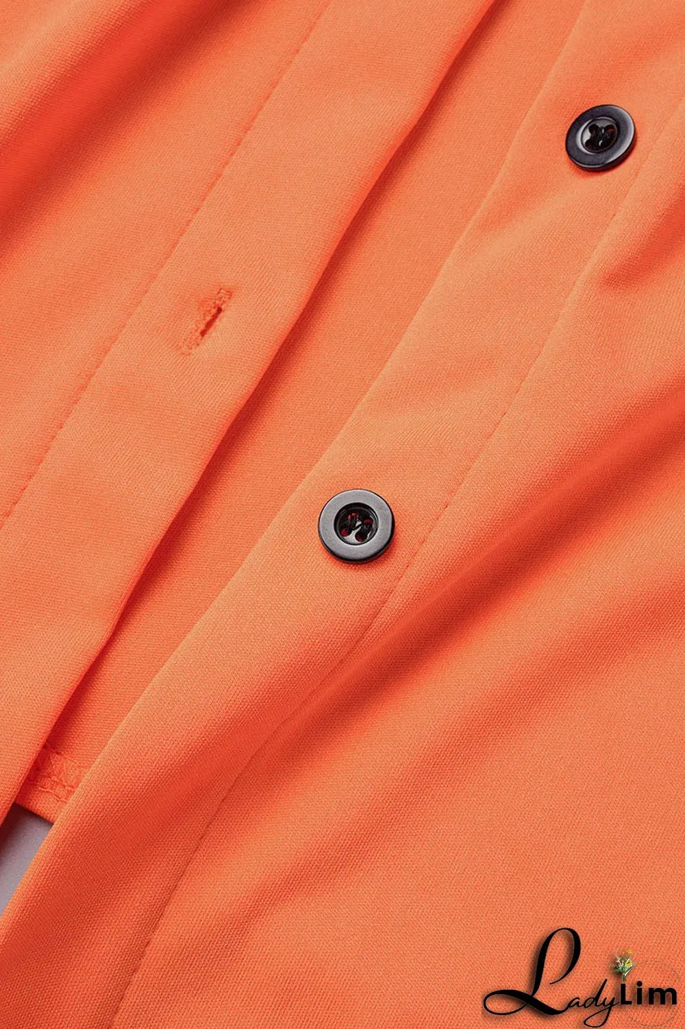 Blue Casual Solid Patchwork Contrast Shirt Collar Short Sleeve Two Pieces