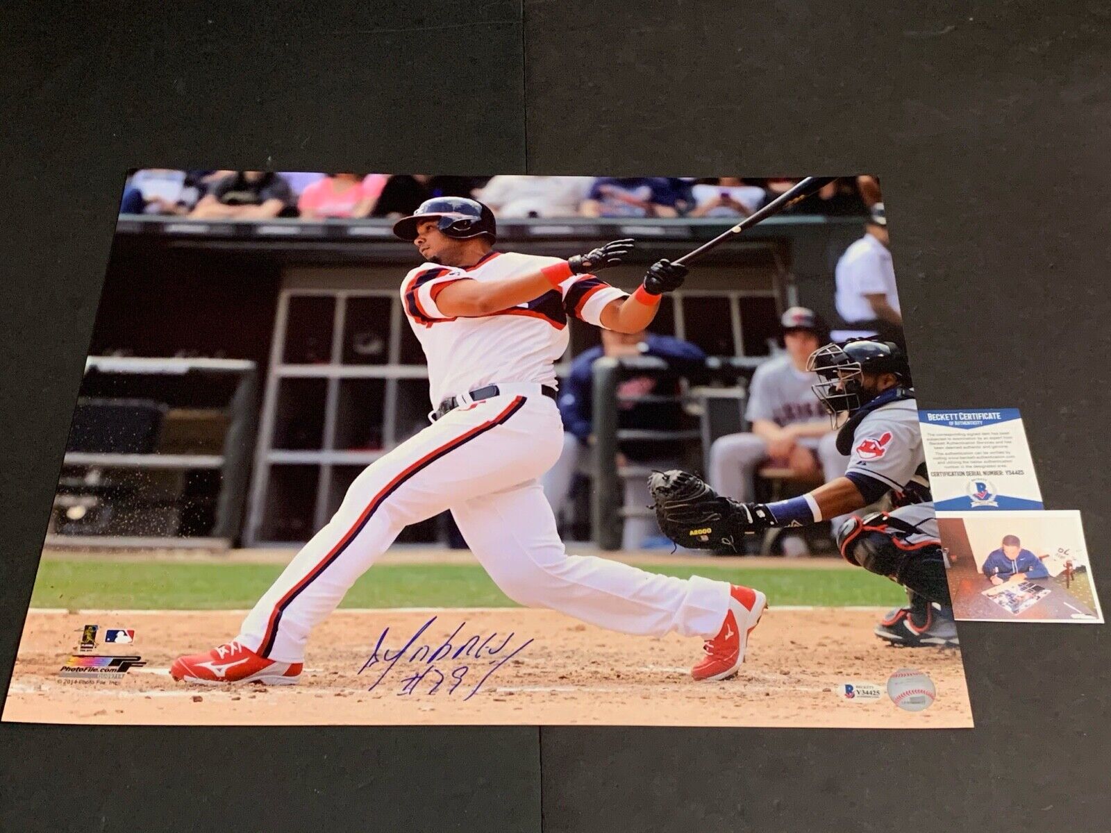 Jose Abreu Chicago White Sox Beckett COA Autographed Signed 16x20 Sun Horizontal