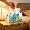Ocean Turtle Floral DIY Diamond Painting PU Tissue Holder Box