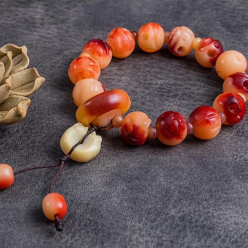 Tibetan Camel Bone Protection Bracelet