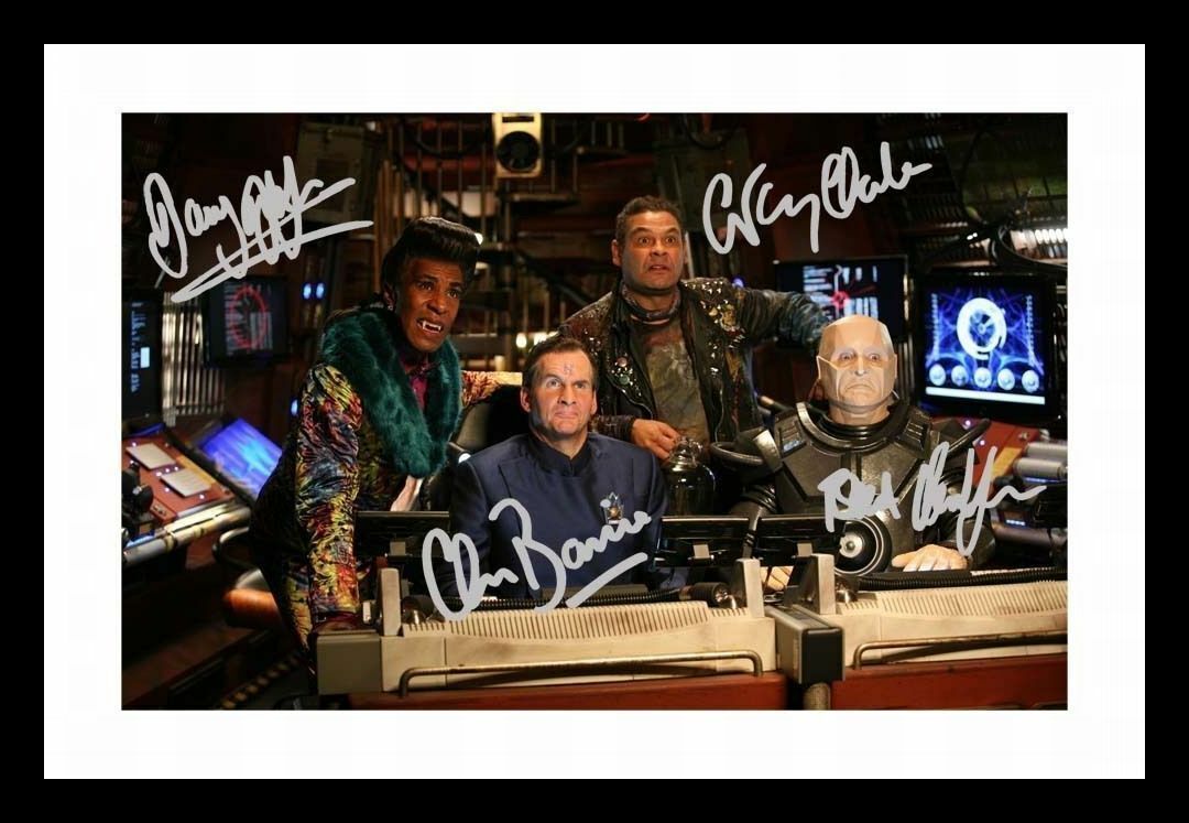 Red Dwarf Cast Autograph Signed & Framed Photo Poster painting