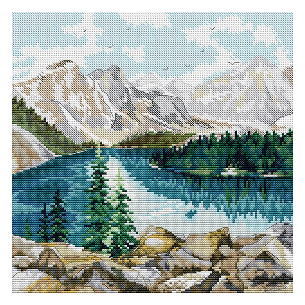 14CT Joy Sunday estampado punto de cruz Habitación(46*42cm)