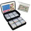 Transparent Diamond Painting Storage Box Set with Handle Bag & Stickers Diamond Painting Storage Case Portable Bead Storage Box for Diamond Painting Accessories and Tools (32PCS)