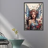 (US Only)5D DIY Full Round Drill Partial AB Diamond Painting Butterfly Girl Decor 45x65cm