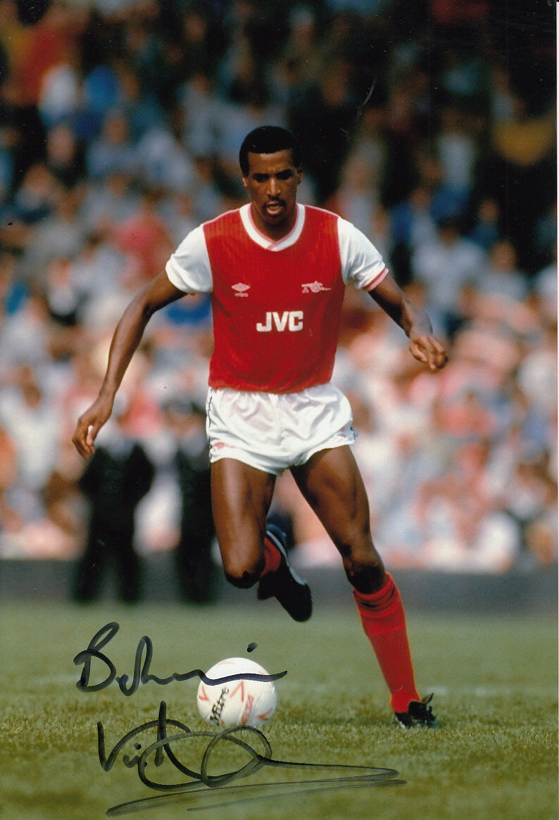 Arsenal Hand Signed Viv Anderson Photo Poster painting 12x8 1.