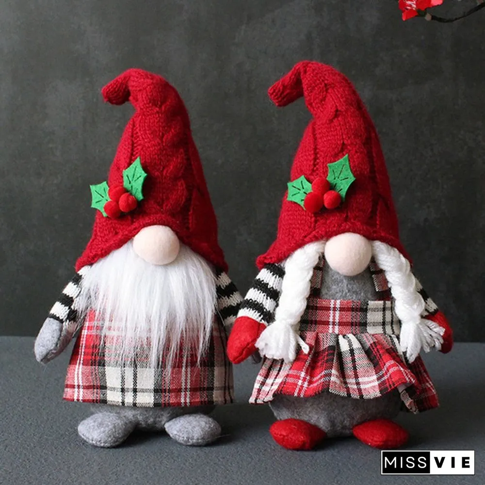 34Styles Elf Doll Ornaments Faceless Plush Doll Rudolph Gnomes Dwarf Santa Claus Swedish Tomte Dwarf
