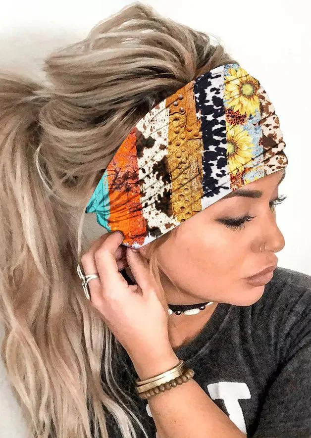 Boho-chic Color Block Printed Women's Headband