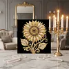 DIY Pearl Painting Sunflower for Home Wall Decor with Frame(30x30cm)