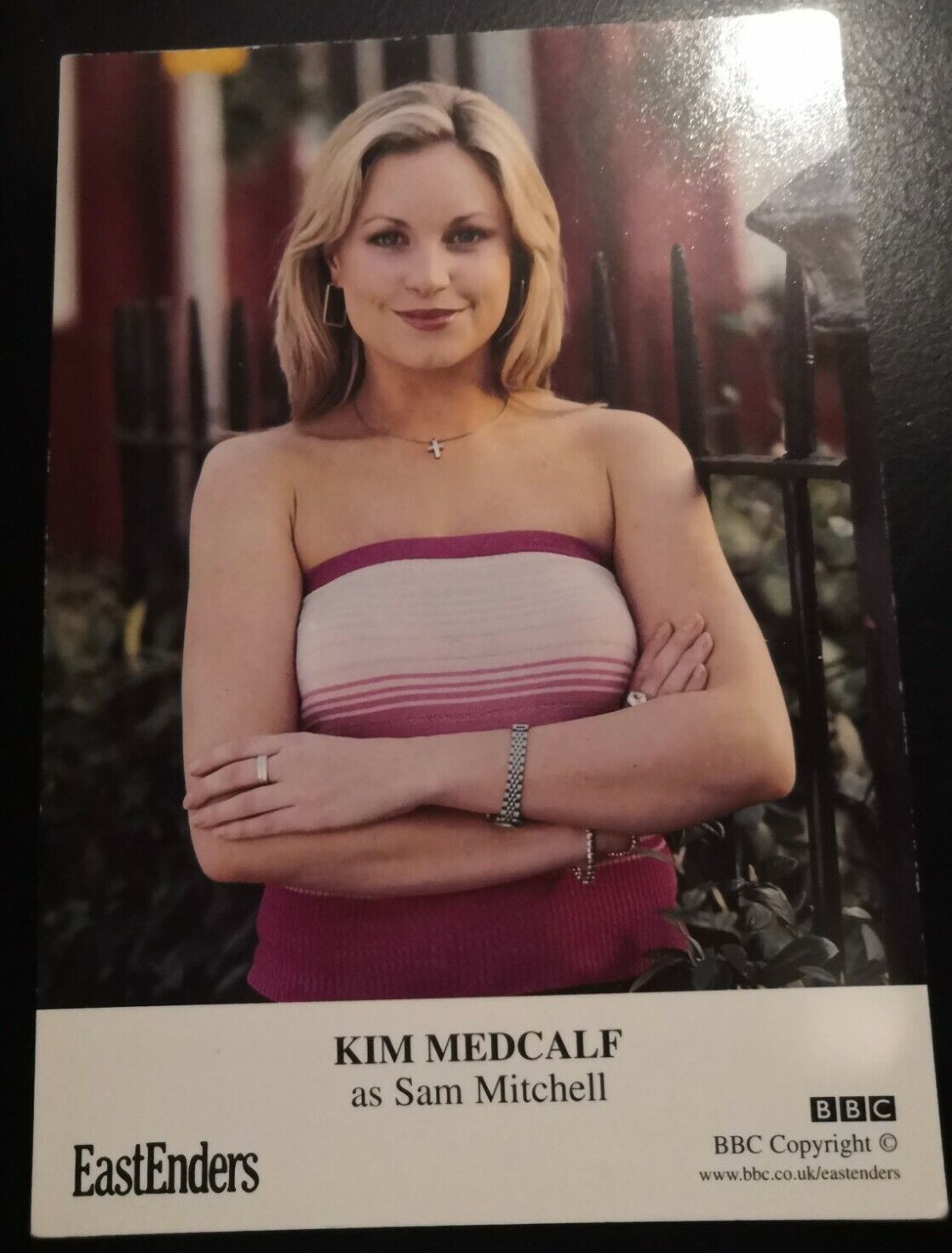 EASTENDERS UNSIGNED CAST CARD OF KIM MEDCALF