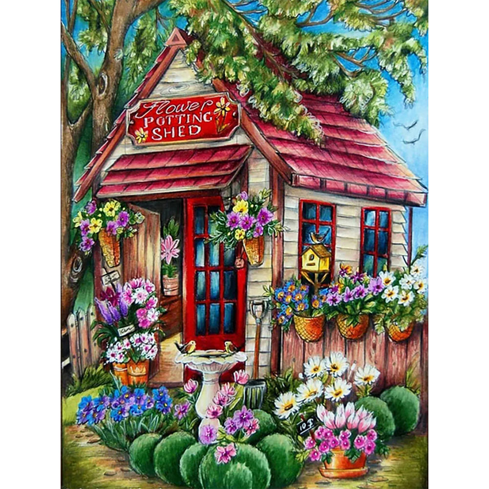 

Garden Corner - Round Drill Diamond Painting - 40*50CM, 07, 501 Original